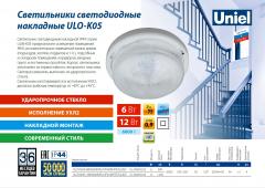 Светильники светодиодные накладные ULO-K05